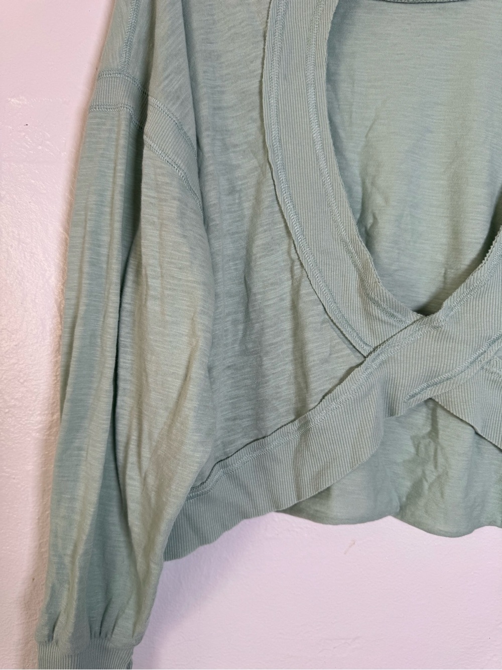 Sundry Open-Back Crossover Pullover Top - Picture 10 of 16